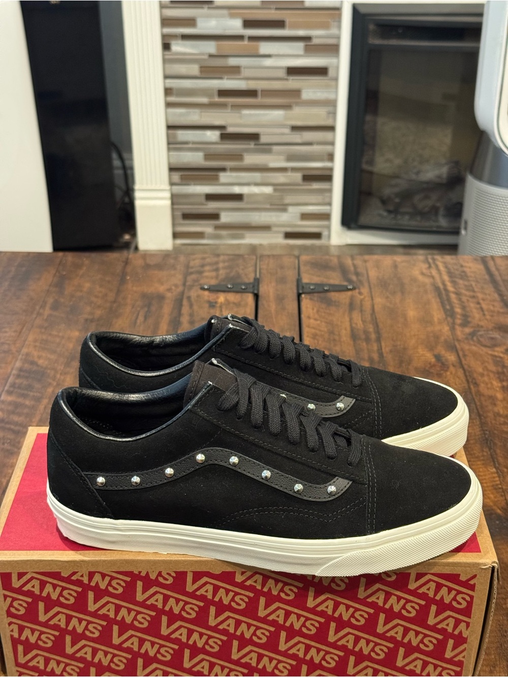Vans Old Skool Spikes-Black Skate Shoe